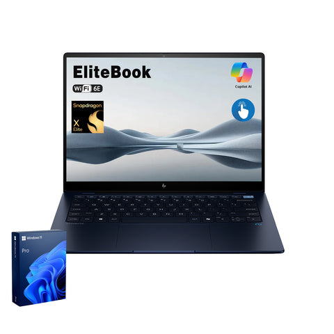HP EliteBook Ultra 14" Traditional Laptop Qualcomm Snapdragon X Elite 16GB RAM Qualcomm Adreno X1-85 512GB SSD Storage Windows 11 Pro 60Hz - Blue HP EliteBook Ultra 14" Traditional Laptop Qualcomm Snapdragon X Elite 16GB RAM Qualcomm Adreno X1-85 512GB SSD Storage Windows 11 Pro 60Hz - Blue