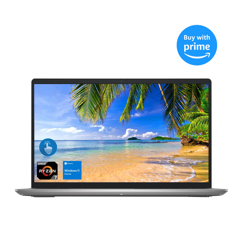 Dell Inspiron 15.6" FHD Touchscreen Laptop, AMD Ryzen 7 5825U, GeForce MX550, 32GB DDR4 RAM, 1TB SSD, Webcam, HDMI, Fingerprint Reader, WiFi 6, Windows 11 Home, Silver Dell Inspiron 15.6" FHD Touchscreen Laptop, AMD Ryzen 7 5825U, GeForce MX550, 32GB DDR4 RAM, 1TB SSD, Webcam, HDMI, Fingerprint Reader, WiFi 6, Windows 11 Home, Silver