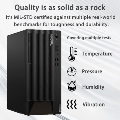LENOVO ThinkCentre M90t Tower Desktop Intel Core i7 16GB RAM Intel UHD Graphics 512GB SSD Storage Windows 11 Pro - Black LENOVO ThinkCentre M90t Tower Desktop Intel Core i7 16GB RAM Intel UHD Graphics 512GB SSD Storage Windows 11 Pro - Black