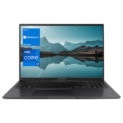 ASUS Vivobook Daily Traditional Laptop, 16" FHD+ 1920*1200 Non-touch 60Hz, Intel Core i7-1255U, Intel Iris Xe Graphics, 16GB DDR4 SODIMM, 512GB PCIe M.2 SSD, Wi-Fi 5, Windows 11 Home, Black ASUS Vivobook Daily Traditional Laptop, 16" FHD+ 1920*1200 Non-touch 60Hz, Intel Core i7-1255U, Intel Iris Xe Graphics, 16GB DDR4 SODIMM, 512GB PCIe M.2 SSD, Wi-Fi 5, Windows 11 Home, Black