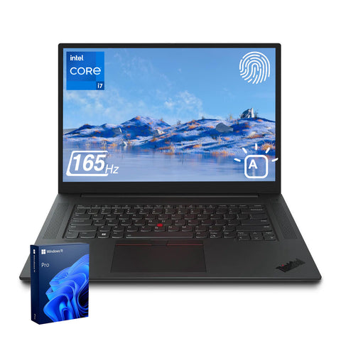LENOVO ThinkPad P1 16" Mobile Workstation Laptop Intel Core i7 16GB RAM NVIDIA RTX A1000 512GB SSD Storage Windows 11 Pro 165Hz - Black LENOVO ThinkPad P1 16" Mobile Workstation Laptop Intel Core i7 16GB RAM NVIDIA RTX A1000 512GB SSD Storage Windows 11 Pro 165Hz - Black