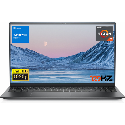 Dell Inspiron 3000 Series 3520 Laptop, 15.6" FHD Non-touch 120Hz, AMD Ryzen 7 5700U, AMD Radeon Graphics, 16GB DDR4 RAM, 1TB PCIe M.2 SSD, Wi-Fi 5, Windows 11 Home, Black Dell Inspiron 3000 Series 3520 Laptop, 15.6" FHD Non-touch 120Hz, AMD Ryzen 7 5700U, AMD Radeon Graphics, 16GB DDR4 RAM, 1TB PCIe M.2 SSD, Wi-Fi 5, Windows 11 Home, Black