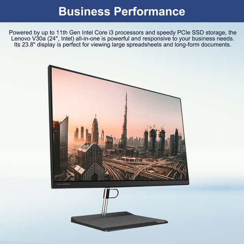 Lenovo V-Series V30a Business All-in-One, 23.8" FHD 1920*1080 Non-touch 60Hz, Intel Core i3-1115G4, Intel UHD Graphics, 4GB DDR4 SODIMM, 256GB PCIe M.2 SSD, Wi-Fi 5, No OS, Black Lenovo V-Series V30a Business All-in-One, 23.8" FHD 1920*1080 Non-touch 60Hz, Intel Core i3-1115G4, Intel UHD Graphics, 4GB DDR4 SODIMM, 256GB PCIe M.2 SSD, Wi-Fi 5, No OS, Black