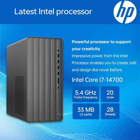 HP Envy Tower Desktop Intel Core i7 8GB RAM Intel UHD Graphics 512GB SSD Storage Windows 11 Home - Black HP Envy Tower Desktop Intel Core i7 8GB RAM Intel UHD Graphics 512GB SSD Storage Windows 11 Home - Black