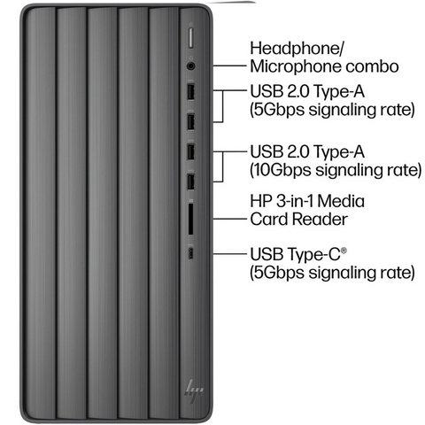HP Envy Tower Desktop Intel Core i5 8GB RAM Intel UHD Graphics 512GB SSD Storage Windows 11 Home - Black HP Envy Tower Desktop Intel Core i5 8GB RAM Intel UHD Graphics 512GB SSD Storage Windows 11 Home - Black