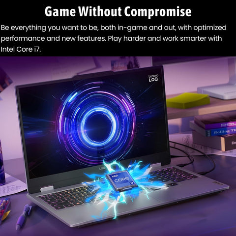 LENOVO LOQ 15.6" Traditional Laptop AMD Ryzen 7 16GB RAM NVIDIA GeForce RTX 5060 512GB SSD Storage Windows 11 Home 144Hz - Grey LENOVO LOQ 15.6" Traditional Laptop AMD Ryzen 7 16GB RAM NVIDIA GeForce RTX 5060 512GB SSD Storage Windows 11 Home 144Hz - Grey