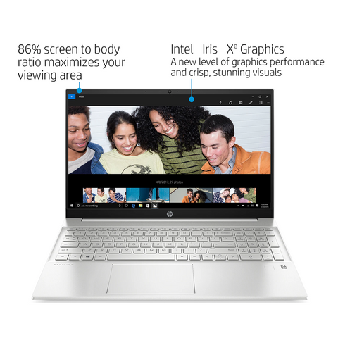 HP Pavilion 15t-eg300 Laptop, 15.6" FHD Non-touch 60Hz, Intel Core i7-1355U, Intel Iris Xe Graphics, 16GB DDR4 RAM, 1TB PCIe M.2 SSD, Wi-Fi 6, Windows 11 Home, White HP Pavilion 15t-eg300 Laptop, 15.6" FHD Non-touch 60Hz, Intel Core i7-1355U, Intel Iris Xe Graphics, 16GB DDR4 RAM, 1TB PCIe M.2 SSD, Wi-Fi 6, Windows 11 Home, White