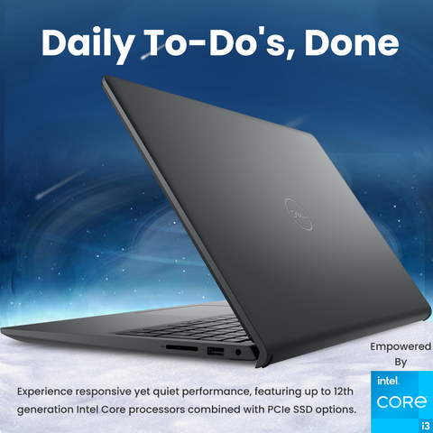 Dell Inspiron 3000 Series 3520 Laptop, 15.6" FHD 1920 * 1080 Non-touch 60Hz, Intel Core i3-1215U, Intel UHD Graphics, 8GB DDR4 RAM, 256GB PCIe M.2 SSD, Wi-Fi 6, Windows 11 Home, Black Dell Inspiron 3000 Series 3520 Laptop, 15.6" FHD 1920 * 1080 Non-touch 60Hz, Intel Core i3-1215U, Intel UHD Graphics, 8GB DDR4 RAM, 256GB PCIe M.2 SSD, Wi-Fi 6, Windows 11 Home, Black