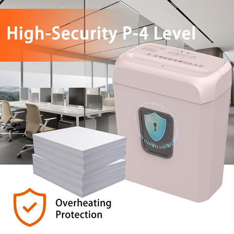 Bonsaii Pink Shredder, Compact for Office, Cross-Cut 6 Sheets, Security Shredding, Shreds Cards & Mail, 3.4-Gallon Bin Bonsaii Pink Shredder, Compact for Office, Cross-Cut 6 Sheets, Security Shredding, Shreds Cards & Mail, 3.4-Gallon Bin