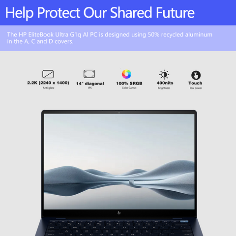 HP EliteBook Ultra 14" Traditional Laptop Qualcomm Snapdragon X Elite 16GB RAM Qualcomm Adreno X1-85 512GB SSD Storage Windows 11 Pro 60Hz - Blue HP EliteBook Ultra 14" Traditional Laptop Qualcomm Snapdragon X Elite 16GB RAM Qualcomm Adreno X1-85 512GB SSD Storage Windows 11 Pro 60Hz - Blue