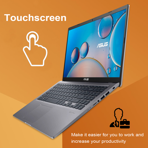 ASUS Vivobook X515E Laptop, 15.6" FHD 1920 * 1080 Touchscreen 60Hz, Intel Core i5-1135G7, Intel Iris Xe Graphics, 8GB DDR4 RAM, 512GB PCIe M.2 SSD, Wi-Fi 5, Windows 11 Home, Grey ASUS Vivobook X515E Laptop, 15.6" FHD 1920 * 1080 Touchscreen 60Hz, Intel Core i5-1135G7, Intel Iris Xe Graphics, 8GB DDR4 RAM, 512GB PCIe M.2 SSD, Wi-Fi 5, Windows 11 Home, Grey