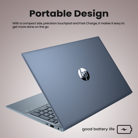 HP Pavilion Laptop, 15.6" FHD 1920 * 1080 Touchscreen 60Hz, Intel Core i7-1355U, NVIDIA GeForce MX550, 16GB DDR4 SODIMM RAM, 1TB PCIe M.2 SSD, Wi-Fi 6, Windows 11 Home, Blue HP Pavilion Laptop, 15.6" FHD 1920 * 1080 Touchscreen 60Hz, Intel Core i7-1355U, NVIDIA GeForce MX550, 16GB DDR4 SODIMM RAM, 1TB PCIe M.2 SSD, Wi-Fi 6, Windows 11 Home, Blue