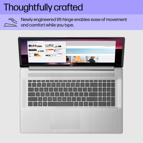 HP Essential Daily Traditional Laptop, 17.3" FHD 1920*1080 Non-touch 60Hz, Intel Core i3-1215U, Intel UHD Graphics, 8GB DDR4 SODIMM, 256GB PCIe M.2 SSD, Wi-Fi 5, Non-backlit Keyboard, Windows 11 Home, Silver HP Essential Daily Traditional Laptop, 17.3" FHD 1920*1080 Non-touch 60Hz, Intel Core i3-1215U, Intel UHD Graphics, 8GB DDR4 SODIMM, 256GB PCIe M.2 SSD, Wi-Fi 5, Non-backlit Keyboard, Windows 11 Home, Silver