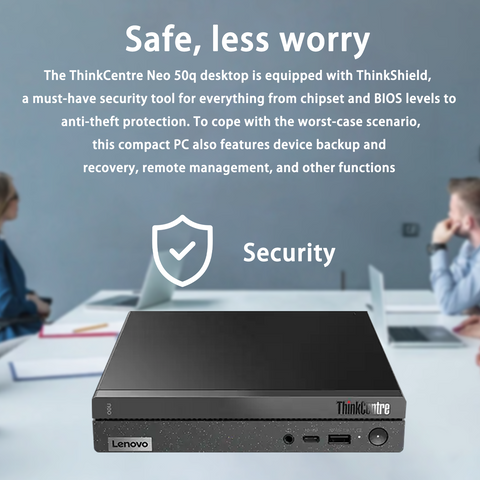 LENOVO ThinkCentre neo 50q MFF Desktop Intel Core i3 8GB RAM Intel UHD Graphics 256GB SSD Storage Windows 11 Pro - Black LENOVO ThinkCentre neo 50q MFF Desktop Intel Core i3 8GB RAM Intel UHD Graphics 256GB SSD Storage Windows 11 Pro - Black