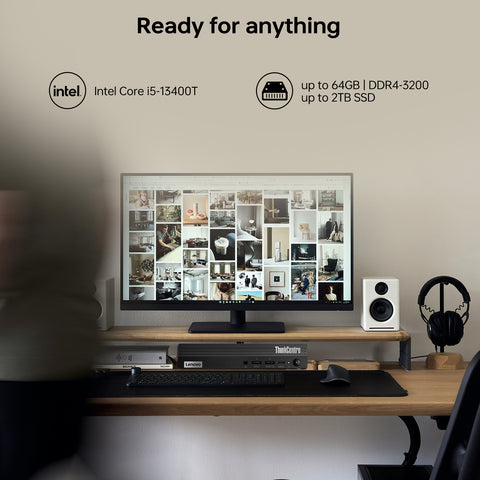 LENOVO ThinkCentre M70q MFF Desktop Intel Core i5 8GB RAM Intel UHD Graphics 256GB SSD Storage Windows 11 Pro - Black LENOVO ThinkCentre M70q MFF Desktop Intel Core i5 8GB RAM Intel UHD Graphics 256GB SSD Storage Windows 11 Pro - Black