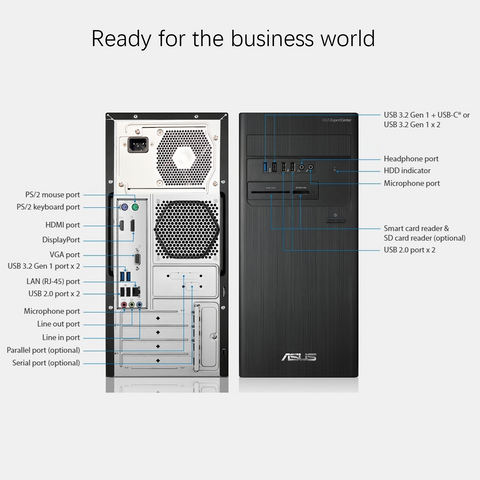 ASUS ExpertCenter D5 Tower Desktop Intel Core i5 8GB RAM Intel UHD Graphics 512GB SSD Storage Windows 11 Home - Black ASUS ExpertCenter D5 Tower Desktop Intel Core i5 8GB RAM Intel UHD Graphics 512GB SSD Storage Windows 11 Home - Black