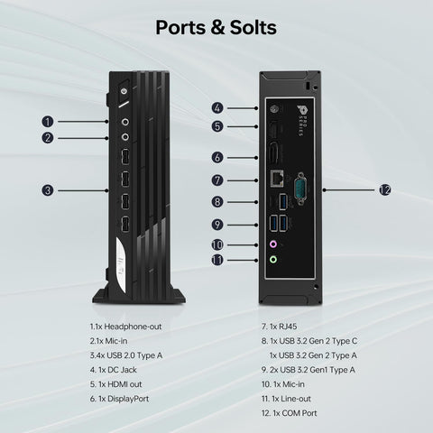 MSI PRO DP21 MFF Desktop Intel Core i3 8GB RAM Intel UHD Graphics 1TB SSD Storage Windows 11 Pro - Black MSI PRO DP21 MFF Desktop Intel Core i3 8GB RAM Intel UHD Graphics 1TB SSD Storage Windows 11 Pro - Black