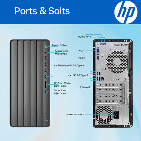 HP Envy Tower Desktop Intel Core i7 8GB RAM Intel UHD Graphics 512GB SSD Storage Windows 11 Home - Black HP Envy Tower Desktop Intel Core i7 8GB RAM Intel UHD Graphics 512GB SSD Storage Windows 11 Home - Black