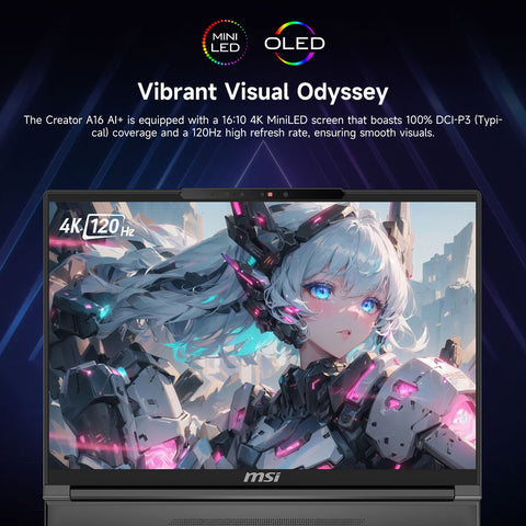 MSI Creator 16 16" Traditional Laptop AMD Ryzen AI 9 32GB RAM NVIDIA GeForce RTX 4060 1TB SSD Storage Windows 11 Home 240Hz - Grey MSI Creator 16 16" Traditional Laptop AMD Ryzen AI 9 32GB RAM NVIDIA GeForce RTX 4060 1TB SSD Storage Windows 11 Home 240Hz - Grey