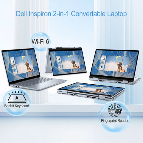 DELL Inspiron 7000 Series 14" 2-in-1 Laptop Intel Core 7 16GB RAM Intel Integrated Graphics 512GB SSD Storage Windows 11 Home 60Hz - Blue DELL Inspiron 7000 Series 14" 2-in-1 Laptop Intel Core 7 16GB RAM Intel Integrated Graphics 512GB SSD Storage Windows 11 Home 60Hz - Blue