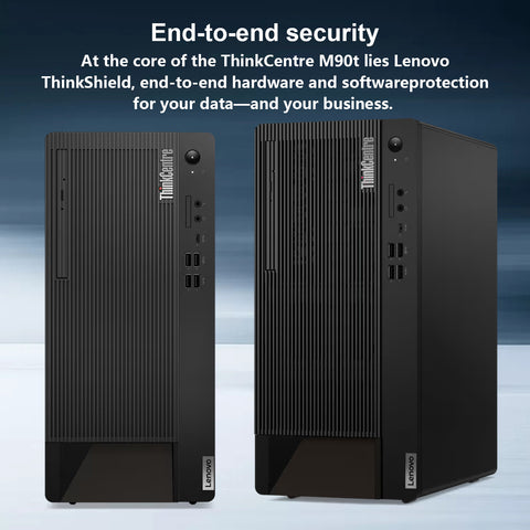 LENOVO ThinkCentre M90t Tower Desktop Intel Core i5 16GB RAM Intel UHD Graphics 512GB SSD Storage Windows 11 Pro - Black LENOVO ThinkCentre M90t Tower Desktop Intel Core i5 16GB RAM Intel UHD Graphics 512GB SSD Storage Windows 11 Pro - Black
