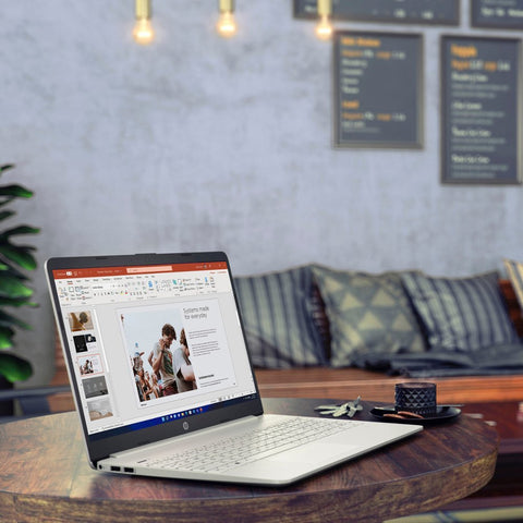 HP Essential 15 Laptop, 15.6" HD Non-touch 60Hz, AMD Ryzen 3 5300U, AMD Radeon Graphics, 8GB DDR4 RAM, 256GB PCIe M.2 SSD, Wi-Fi 5, Windows 11 Home, Silver HP Essential 15 Laptop, 15.6" HD Non-touch 60Hz, AMD Ryzen 3 5300U, AMD Radeon Graphics, 8GB DDR4 RAM, 256GB PCIe M.2 SSD, Wi-Fi 5, Windows 11 Home, Silver