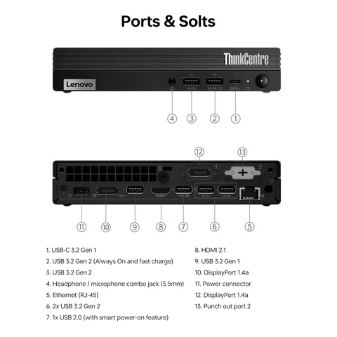 LENOVO ThinkCentre M70q MFF Desktop Intel Core i5 8GB RAM Intel UHD Graphics 256GB SSD Storage Windows 11 Pro - Black LENOVO ThinkCentre M70q MFF Desktop Intel Core i5 8GB RAM Intel UHD Graphics 256GB SSD Storage Windows 11 Pro - Black