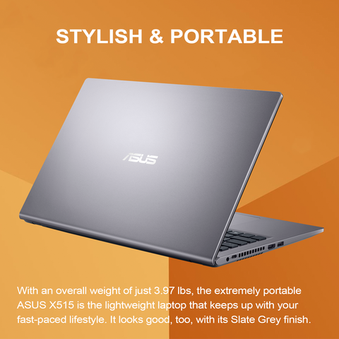 ASUS Vivobook X515E Laptop, 15.6" FHD 1920 * 1080 Touchscreen 60Hz, Intel Core i5-1135G7, Intel Iris Xe Graphics, 8GB DDR4 RAM, 512GB PCIe M.2 SSD, Wi-Fi 5, Windows 11 Home, Grey ASUS Vivobook X515E Laptop, 15.6" FHD 1920 * 1080 Touchscreen 60Hz, Intel Core i5-1135G7, Intel Iris Xe Graphics, 8GB DDR4 RAM, 512GB PCIe M.2 SSD, Wi-Fi 5, Windows 11 Home, Grey