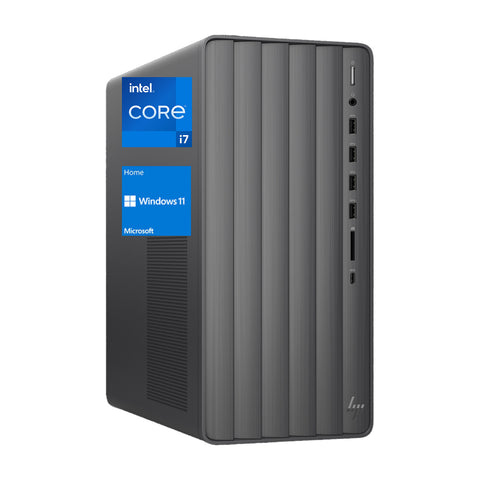 HP Envy TE01-4000 Tower Desktop, Intel Core i7-13700, Intel UHD Graphics, 8GB DDR4 UDIMM, 512GB PCIe M.2 SSD, Wi-Fi 6, Windows 11 Home, Black HP Envy TE01-4000 Tower Desktop, Intel Core i7-13700, Intel UHD Graphics, 8GB DDR4 UDIMM, 512GB PCIe M.2 SSD, Wi-Fi 6, Windows 11 Home, Black