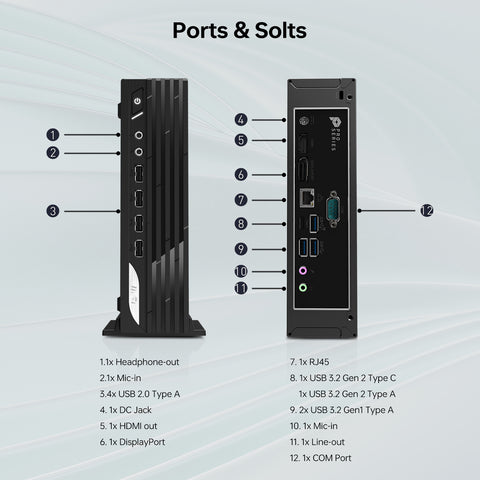 MSI PRO DP21 MFF Desktop Intel Core i3 8GB RAM Intel UHD Graphics 512GB SSD Storage Windows 11 Home - Black MSI PRO DP21 MFF Desktop Intel Core i3 8GB RAM Intel UHD Graphics 512GB SSD Storage Windows 11 Home - Black