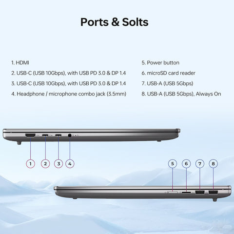 Lenovo IdeaPad Slim 5 16" Premium Traditional Laptop Intel Core 7 240H 16GB RAM Intel Graphics 512GB SSD Storage Windows 11 Home WUXGA 60Hz - Grey Lenovo IdeaPad Slim 5 16" Premium Traditional Laptop Intel Core 7 240H 16GB RAM Intel Graphics 512GB SSD Storage Windows 11 Home WUXGA 60Hz - Grey