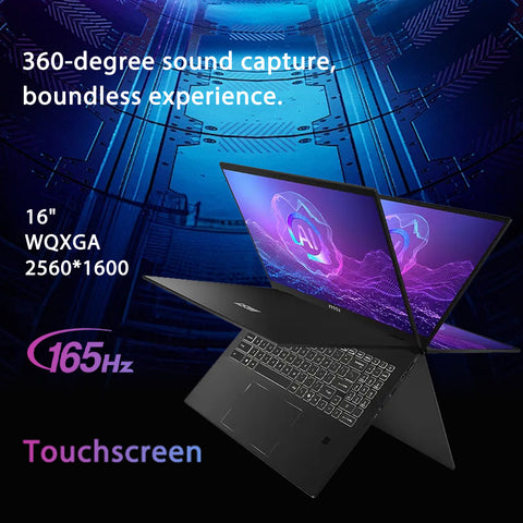 MSI Summit A16 16" 2-in-1 Laptop AMD Ryzen AI 9 32GB RAM AMD Radeon Graphics 1TB SSD Storage Windows 11 Pro 165Hz - Black MSI Summit A16 16" 2-in-1 Laptop AMD Ryzen AI 9 32GB RAM AMD Radeon Graphics 1TB SSD Storage Windows 11 Pro 165Hz - Black