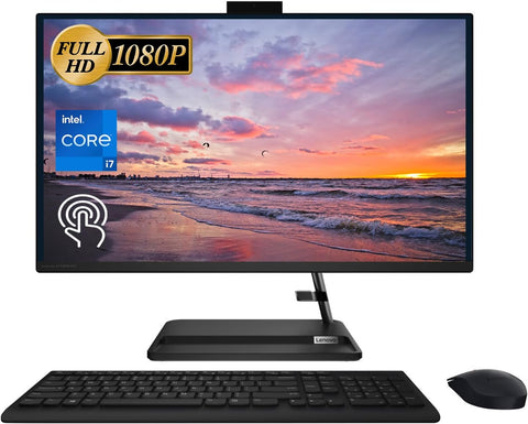 LENOVO IdeaCentre 3 All-in-One 27" Intel Core i7 32GB RAM Intel UHD Graphics 1TB SSDSSD Storage Windows 11 Home 60Hz - Black LENOVO IdeaCentre 3 All-in-One 27" Intel Core i7 32GB RAM Intel UHD Graphics 1TB SSDSSD Storage Windows 11 Home 60Hz - Black
