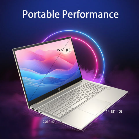 HP Pavilion 15t-eg300 Laptop, 15.6" FHD Touchscreen 60Hz, Intel Core i7-1355U, Intel Iris Xe Graphics, 16GB DDR4 RAM, 1TB PCIe M.2 SSD, Wi-Fi 6, Windows 11 Home, Gold HP Pavilion 15t-eg300 Laptop, 15.6" FHD Touchscreen 60Hz, Intel Core i7-1355U, Intel Iris Xe Graphics, 16GB DDR4 RAM, 1TB PCIe M.2 SSD, Wi-Fi 6, Windows 11 Home, Gold