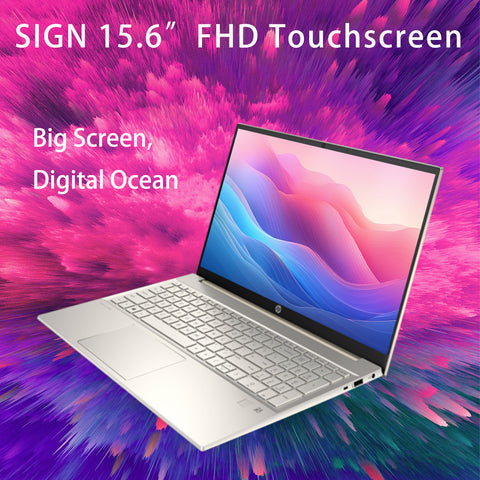 HP Pavilion 15t-eg300 Laptop, 15.6" FHD Touchscreen 60Hz, Intel Core i7-1355U, Intel Iris Xe Graphics, 16GB DDR4 RAM, 1TB PCIe M.2 SSD, Wi-Fi 6, Windows 11 Home, Gold HP Pavilion 15t-eg300 Laptop, 15.6" FHD Touchscreen 60Hz, Intel Core i7-1355U, Intel Iris Xe Graphics, 16GB DDR4 RAM, 1TB PCIe M.2 SSD, Wi-Fi 6, Windows 11 Home, Gold