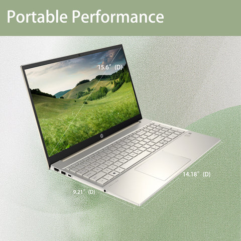 HP Pavilion Laptop, 15.6" FHD Non-touch 60Hz, Intel Core i7-1355U, Intel Iris Xe Graphics, 16GB DDR4 RAM, 1TB PCIe M.2 SSD, Wi-Fi 6, Windows 11 Home, Gold HP Pavilion Laptop, 15.6" FHD Non-touch 60Hz, Intel Core i7-1355U, Intel Iris Xe Graphics, 16GB DDR4 RAM, 1TB PCIe M.2 SSD, Wi-Fi 6, Windows 11 Home, Gold