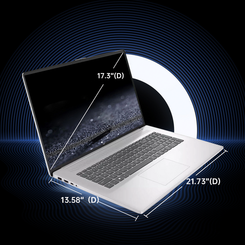 HP Essential Laptop, 17.3" HD+ 1600 * 900 Touchscreen 60Hz, Intel Pentium Silver N5030, Intel UHD Graphics, 4GB DDR4 RAM, 128GB PCIe M.2 SSD, Wi-Fi 5, Windows 11 Home, Silver HP Essential Laptop, 17.3" HD+ 1600 * 900 Touchscreen 60Hz, Intel Pentium Silver N5030, Intel UHD Graphics, 4GB DDR4 RAM, 128GB PCIe M.2 SSD, Wi-Fi 5, Windows 11 Home, Silver