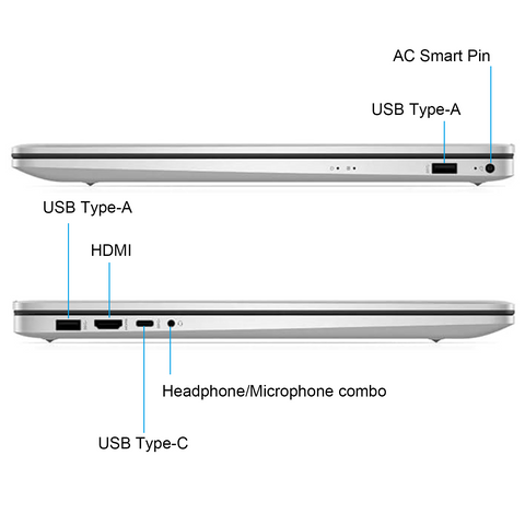 HP Essential Laptop, 17.3" HD+ 1600 * 900 Touchscreen 60Hz, Intel Pentium Silver N5030, Intel UHD Graphics, 4GB DDR4 RAM, 128GB PCIe M.2 SSD, Wi-Fi 5, Windows 11 Home, Silver HP Essential Laptop, 17.3" HD+ 1600 * 900 Touchscreen 60Hz, Intel Pentium Silver N5030, Intel UHD Graphics, 4GB DDR4 RAM, 128GB PCIe M.2 SSD, Wi-Fi 5, Windows 11 Home, Silver