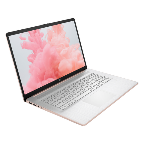 HP Essential 17 Laptop, 17.3" HD+ Touchscreen 60Hz, Intel Core i7-1355U, Intel Iris Xe Graphics, 8GB DDR4 RAM, 512GB PCIe M.2 SSD, Wi-Fi 6, Windows 11 Home, Pale Rose Gold HP Essential 17 Laptop, 17.3" HD+ Touchscreen 60Hz, Intel Core i7-1355U, Intel Iris Xe Graphics, 8GB DDR4 RAM, 512GB PCIe M.2 SSD, Wi-Fi 6, Windows 11 Home, Pale Rose Gold