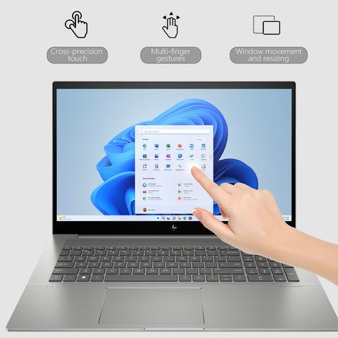 HP ENVY 17 Laptop, 17.3" FHD Touchscreen 60Hz, Intel Core i7-13700H, Intel Iris Xe Graphics, 16GB DDR4 RAM, 512GB PCIe M.2 SSD, Wi-Fi 6, Windows 11 Home, Grey HP ENVY 17 Laptop, 17.3" FHD Touchscreen 60Hz, Intel Core i7-13700H, Intel Iris Xe Graphics, 16GB DDR4 RAM, 512GB PCIe M.2 SSD, Wi-Fi 6, Windows 11 Home, Grey
