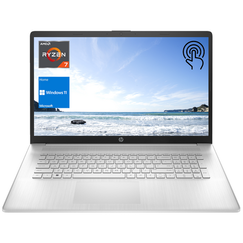 HP Essential 17 Laptop, 17.3" HD+ Touchscreen 60Hz, AMD Ryzen 7 7730U, AMD Radeon Graphics, 16GB DDR4 RAM, 512GB PCIe M.2 SSD, Wi-Fi 6, Windows 11 Home, Silver HP Essential 17 Laptop, 17.3" HD+ Touchscreen 60Hz, AMD Ryzen 7 7730U, AMD Radeon Graphics, 16GB DDR4 RAM, 512GB PCIe M.2 SSD, Wi-Fi 6, Windows 11 Home, Silver