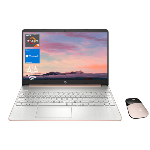 HP Essential 15-ef1716wm Laptop, 15.6" HD Non-touch 60Hz, AMD Ryzen 3 3250U, AMD Radeon Graphics, 4GB DDR4 RAM, 128GB PCIe M.2 SSD, Wi-Fi 5, Windows 11 Home, Rose HP Essential 15-ef1716wm Laptop, 15.6" HD Non-touch 60Hz, AMD Ryzen 3 3250U, AMD Radeon Graphics, 4GB DDR4 RAM, 128GB PCIe M.2 SSD, Wi-Fi 5, Windows 11 Home, Rose