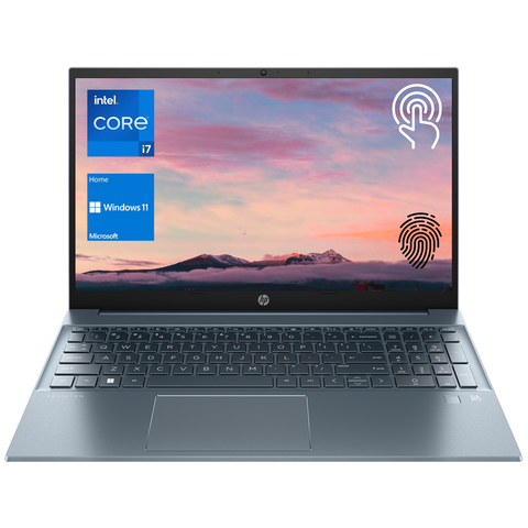 HP Pavilion  Laptop, 15.6" FHD Touchscreen 60Hz, Intel Core i7-1355U, Intel Iris Xe Graphics, 16GB DDR4 RAM, 512GB PCIe M.2 SSD, Wi-Fi 6, Windows 11 Home, Blue HP Pavilion  Laptop, 15.6" FHD Touchscreen 60Hz, Intel Core i7-1355U, Intel Iris Xe Graphics, 16GB DDR4 RAM, 512GB PCIe M.2 SSD, Wi-Fi 6, Windows 11 Home, Blue