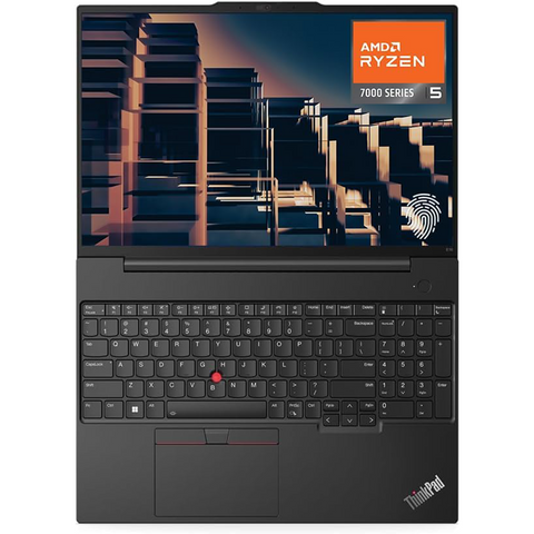 Lenovo ThinkPad E16 Gen1 Business Laptop, 16" WUXGA Non-touch 60Hz, AMD Ryzen 5 7530U, AMD Radeon Graphics, 8GB DDR4 RAM, 256GB PCIe M.2 SSD, Wi-Fi 6, Windows 11 Pro, Black Lenovo ThinkPad E16 Gen1 Business Laptop, 16" WUXGA Non-touch 60Hz, AMD Ryzen 5 7530U, AMD Radeon Graphics, 8GB DDR4 RAM, 256GB PCIe M.2 SSD, Wi-Fi 6, Windows 11 Pro, Black