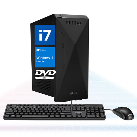 ASUS Tower Desktop Intel Core i7 16GB RAM Intel UHD Graphics 512GB SSDSSD Storage Windows 11 Home - Black ASUS Tower Desktop Intel Core i7 16GB RAM Intel UHD Graphics 512GB SSDSSD Storage Windows 11 Home - Black