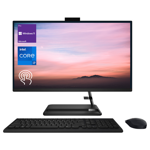 Lenovo IdeaCentre AIO 3i All-in-One, 27" FHD Touchscreen 60Hz, Intel Core i7-13620H, Intel UHD Graphics, 16GB RAM DDR4, 1TB PCIe M.2 SSD, Wi-Fi 6, Windows 11 Home, Black Lenovo IdeaCentre AIO 3i All-in-One, 27" FHD Touchscreen 60Hz, Intel Core i7-13620H, Intel UHD Graphics, 16GB RAM DDR4, 1TB PCIe M.2 SSD, Wi-Fi 6, Windows 11 Home, Black