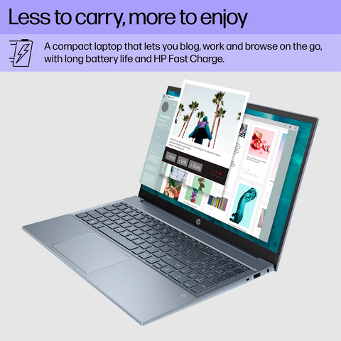 HP Pavilion 15-eg3045cl Laptop, 15.6" FHD Touchscreen 60Hz, Intel Core i7-1355U, NVIDIA GeForce MX550, 16GB DDR4 RAM, 512GB PCIe M.2 SSD, Wi-Fi 6, Windows 11 Home, Blue HP Pavilion 15-eg3045cl Laptop, 15.6" FHD Touchscreen 60Hz, Intel Core i7-1355U, NVIDIA GeForce MX550, 16GB DDR4 RAM, 512GB PCIe M.2 SSD, Wi-Fi 6, Windows 11 Home, Blue