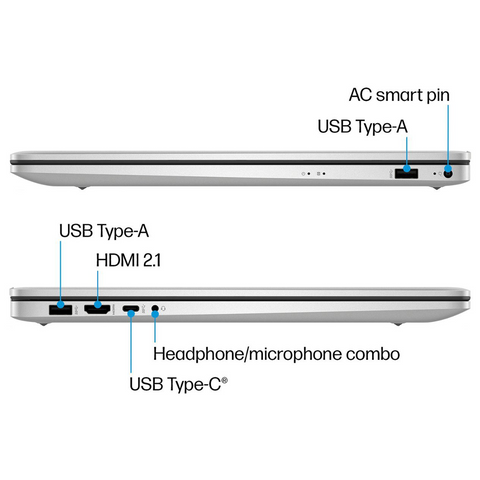 HP Essential 17 Laptop, 17.3" HD+ Touchscreen 60Hz, Intel Core i7-1255U, Intel Iris Xe Graphics, 16GB DDR4 RAM, 512GB PCIe M.2 SSD, Wi-Fi 6, Windows 11 Home, Silver HP Essential 17 Laptop, 17.3" HD+ Touchscreen 60Hz, Intel Core i7-1255U, Intel Iris Xe Graphics, 16GB DDR4 RAM, 512GB PCIe M.2 SSD, Wi-Fi 6, Windows 11 Home, Silver