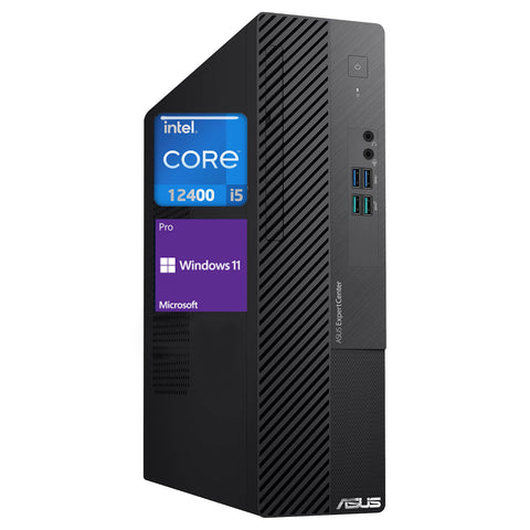 ASUS ExpertCenter D5 Business SFF Desktop, Intel Core i5-12400, Intel UHD Graphics, 8GB DDR4 UDIMM RAM, 512GB PCIe M.2 SSD, No Wi-Fi, No OS, Black ASUS ExpertCenter D5 Business SFF Desktop, Intel Core i5-12400, Intel UHD Graphics, 8GB DDR4 UDIMM RAM, 512GB PCIe M.2 SSD, No Wi-Fi, No OS, Black