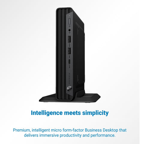 HP ProDesk 600 G6 Business MFF Desktop, Intel Core i7-10700T, Intel UHD Graphics, 16GB DDR4 RAM, 256GB PCIe M.2 SSD, Wi-Fi 6, Windows 10 Pro, Black HP ProDesk 600 G6 Business MFF Desktop, Intel Core i7-10700T, Intel UHD Graphics, 16GB DDR4 RAM, 256GB PCIe M.2 SSD, Wi-Fi 6, Windows 10 Pro, Black